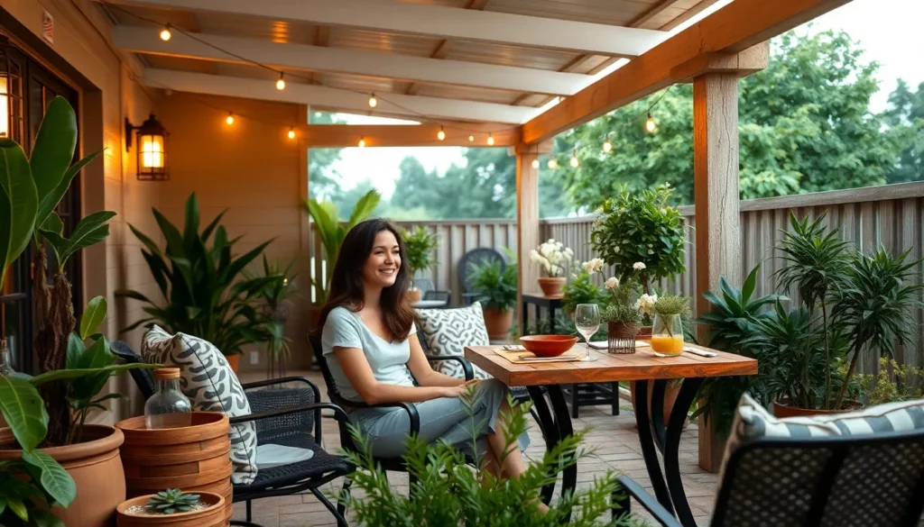 covered outdoor living space ideas
